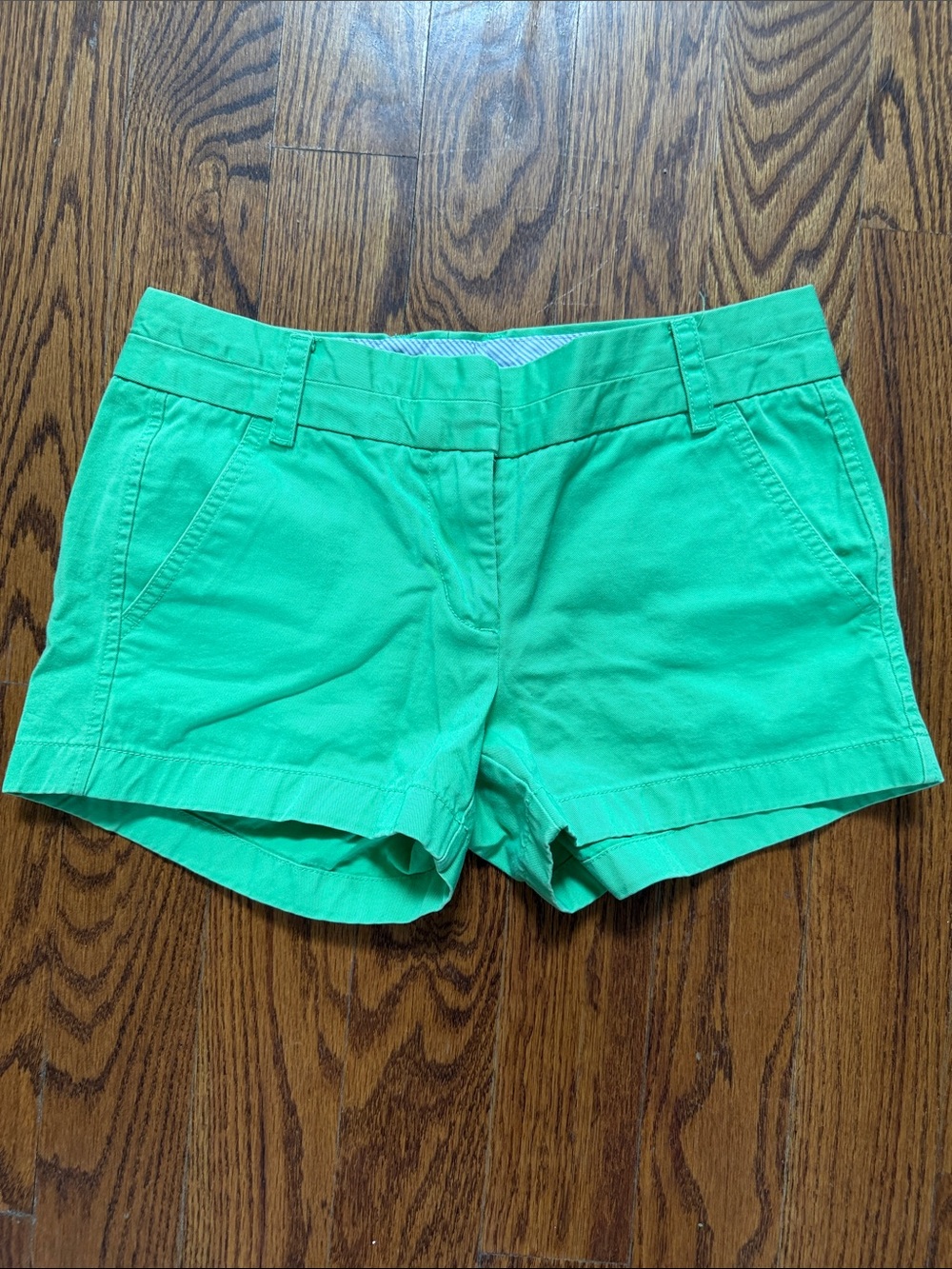 J. Crew Bright Green Cotton Chino Shorts